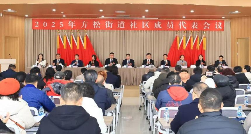 坚定信心、挺膺担当！2025年方松街道社区成员代表会议顺利召开
